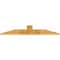 Ekena Millwork Portland Rough Sawn Timber Gable Bracket, Western Red Cedar, 60"W x 12"H x 2"D x 6"F, 5/12 Pitch GBW060X12X0206POR00RWR - alternate 5